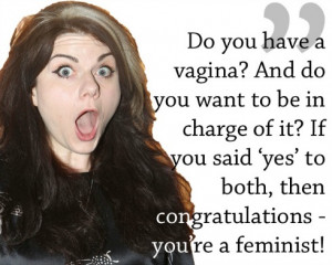 Caitlin Moran, pictured above, is never afraid to Speak Up. I just ...