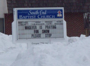 Yep, snow has nothing to do with nature. I guess all the people living ...