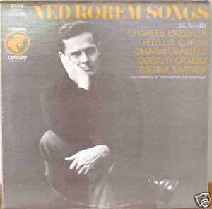 NED ROREM SONGS NM1968LP ROREM PIANO ACCOMPANIMENT