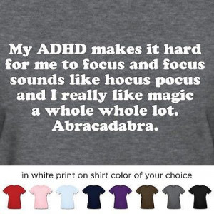 ... Women's T Shirt Unique Attention Deficit Disorder Quote Tee | eBay