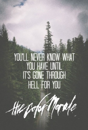 The Color Morale - learned behavior
