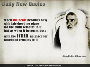 the heart becomes busy imam ibn al uthaymeen quote text when the heart ...