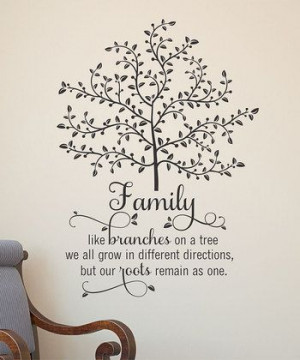 Family Like Branches' Wall Quote | Daily deals for moms, babies and ...