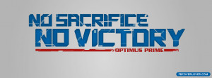 Click below to upload this No Sacrifice No Victory Cover!