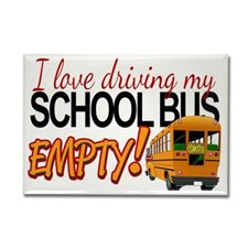 Bus Driver - Empty Bus Rectangle Magnet for
