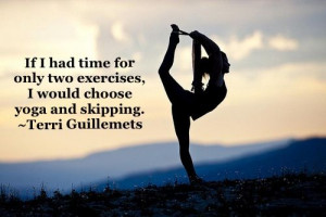 Yoga and skipping:-) #yoga #quotes