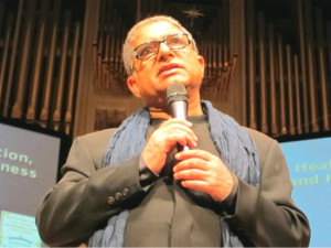Deepak Chopra at Roy Thomson Hall in Toronto, talking about ...