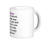 Bible Verses - John 14:6 Coffee Mug