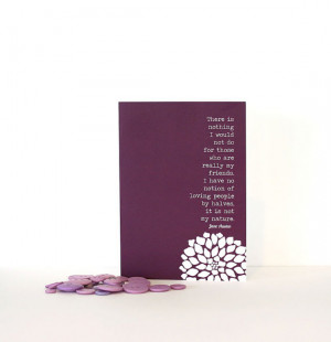Jane Austen Quote - My Friends Greeting Card -Northanger Abbey ...