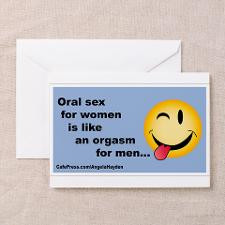 Oral sex women orgasm Greeting Cards (Pk of 10) for
