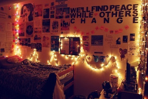 ... christmas lights, covers, laptop, pillows, posters, room, tumblr room