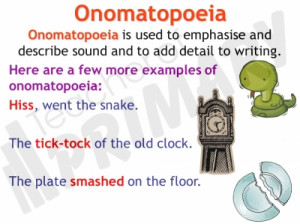 onomatopoeia poem teaching