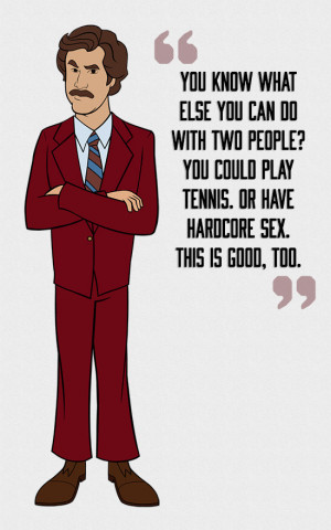 ... tossed ron burgundy quotes anchorman quotes best ron burgundy quotes