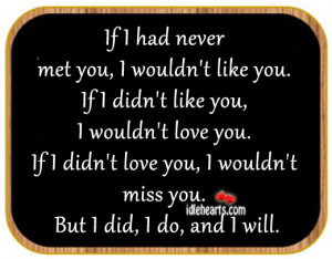 Love You and I Miss You