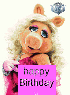 Miss Piggy Happy On your birthday mrs piggy