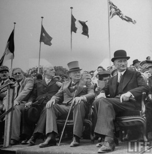 Churchill at some important event