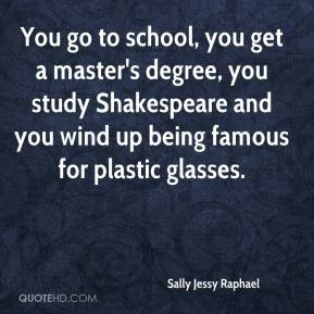 Sally Jessy Raphael - You go to school, you get a master's degree, you ...