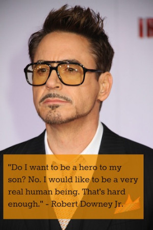Robert Downey Jr. may play a superhero on the big screen, but he doesn ...