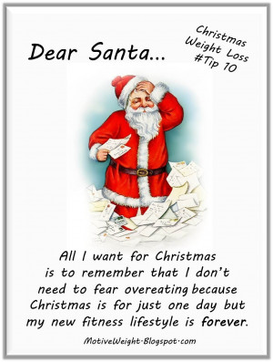 christmas weight loss tip 10 dear santa all i want for christmas is to ...