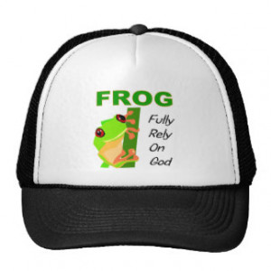 FROG, Fully rely on God Trucker Hat