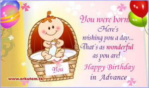 File Name: Wish You Happy Birthday In Advance Graphic for Facebook