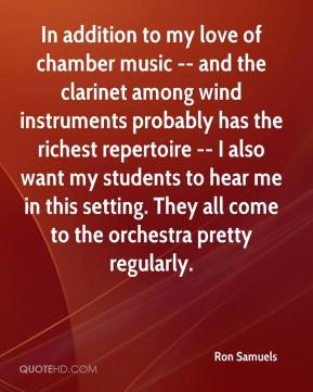 ... students to hear me in this setting. They all come to the orchestra