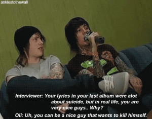 band, bmth, bring me the horizon, gif, interview