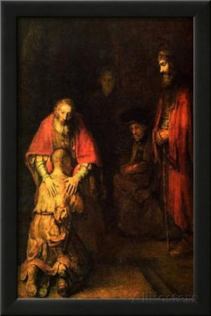 Rembrandt Harmensz. van Rijn (Return of the Prodigal Son) Art Poster ...
