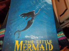 The Little Mermaid painted canvas More