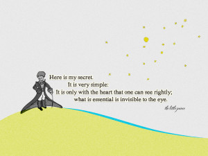 the little prince quote by geekyspaz