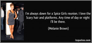 ... love the Scary hair and platforms. Any time of day or night I'll be