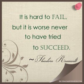 work at home mom businesses inspirational quotes it is hard to fail ...