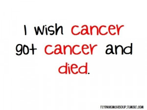 hate cancer !!
