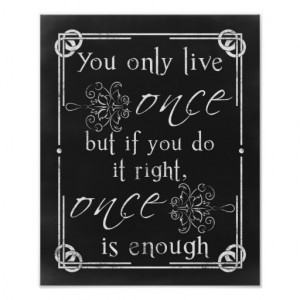 Chalkboard Typography Inspirational Print