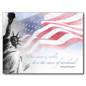 Patriotic Card Inspirational Famous American Quote Postcard