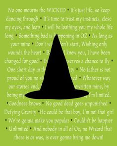 Wicked Musical Quotes