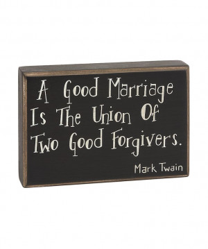 Good Marriage' Box Sign