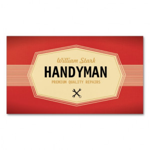 Vintage Handyman Business Cards