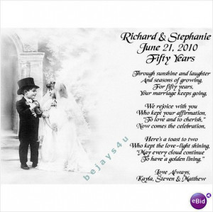 50th Wedding Anniversary Poems | 50th Wedding Anniversary ...