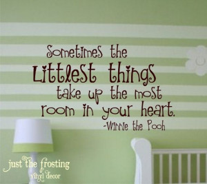 Nursery Winnie the Pooh Vinyl Quote