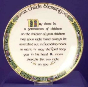 Home » Irish Childs Blessing Plate