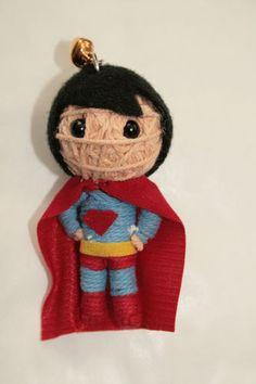 Superman Returns Superhero Voodoo String Doll Keychain Ornament | eBay