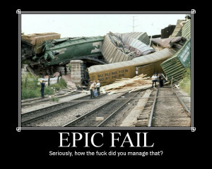 IMO this has to be the best Epic Fail ever! (Or should that be the ...