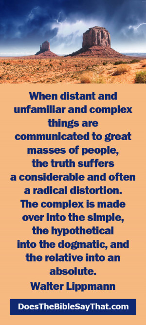 Walter Lippmann Quote on Truth