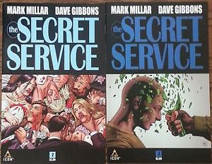 ... Service #2 & 3 Kingsman Mark Millar Dave Gibbons Icon Comic Lot 9/15 b