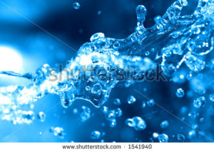 Stock Photo titled: Ripples In Crystal Clear Blue Water Horizontal ...