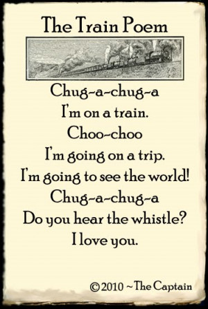 train poem