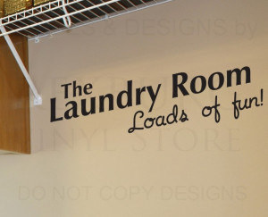 Decal-Sticker-Quote-Vinyl-Art-Letter-Loads-of-Fun-Funny-Laundry-Room