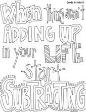 Quote Coloring Pages