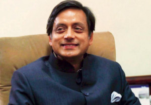Shashi Tharoor in his South Block office during his days as minister